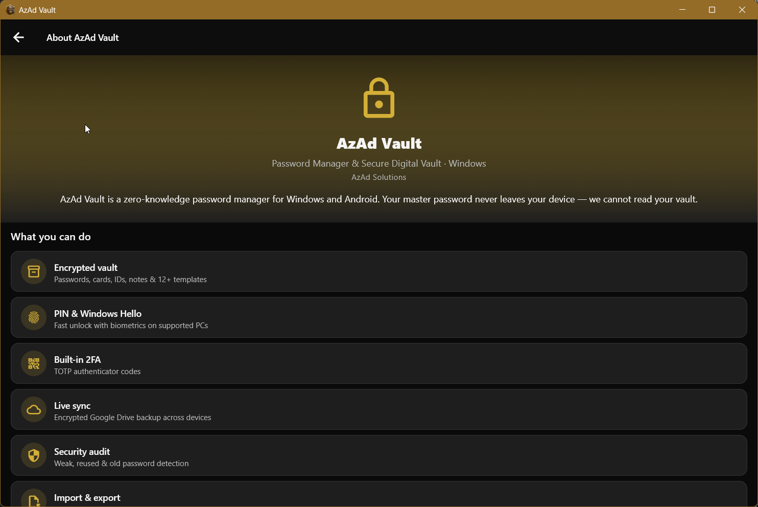 Vault search with Ctrl+F